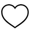 Ícono corazón